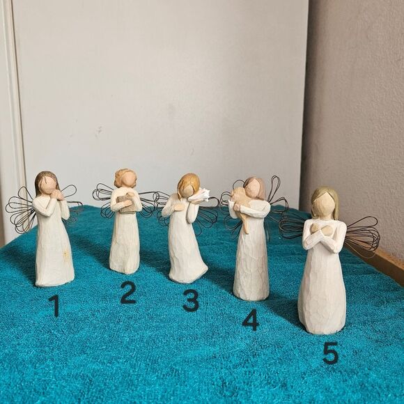 Willow Tree Set of Five Angel Figurines - Picture 1 of 8